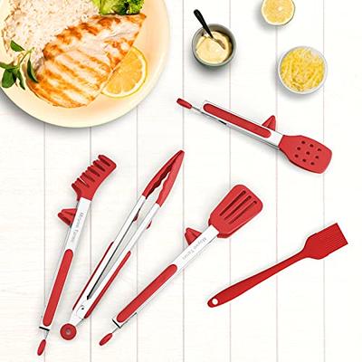 Non Stick Cooking Tongs, Silicone Steak Tongs, Buffet Tongs