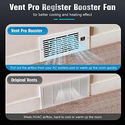 VEVOR Quiet Register Booster Fan Heating / Cooling 4 x 10” Registers Brown