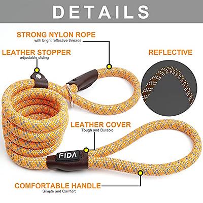 Fida Durable Slip Lead Dog Leash, 6 FT x 3/8 Heavy Duty Dog Loop