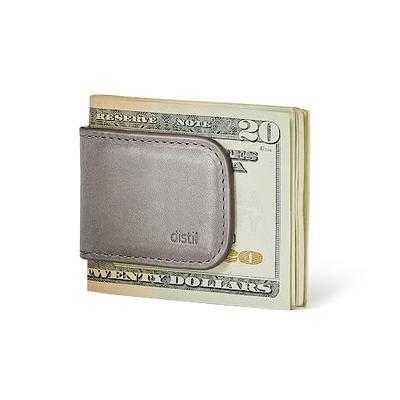 Bosca Old Leather Magnetic Money Clip - Black