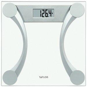 TAYLOR GLASS DIGITAL SCALE 11LB BOXED SILVER