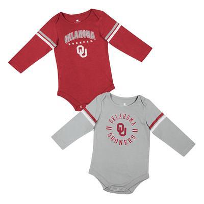 Newborn & Infant Red/Heathered Gray Kansas City Chiefs Born To Win Two-Pack  Long Sleeve Bodysuit Set