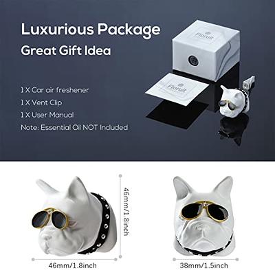 Floruit Car Air Fresheners Vent Clips French Bulldog Cute Car Accessories  for Men & Women Car Aromatherapy Diffuser Car Diffusers for Essential Oils  (Gold) - Yahoo Shopping