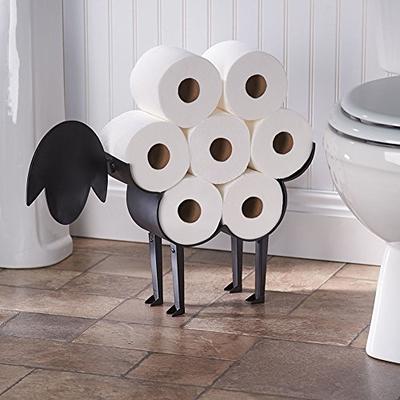 Serlium Wall Mount Paper Holder ABS Toilet Paper Organizer Stand Punch Free Toilet  Tissue Box Toilet Tissue Storage for Bathroom Kitchen Washroom Powder  Room(Blue) - Yahoo Shopping