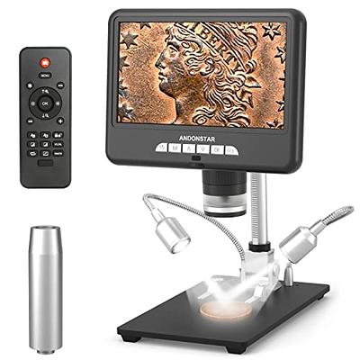 Andonstar AD207S HDMI Digital Microscope, Coin Microscope with Extension  Column for Full View of Coin, 2160P UHD Video Record, Soldering Microscope,  Electronic Microscope for Circuit Board Repair - Yahoo Shopping