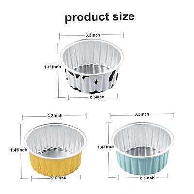 Aluminum Foil Baking Cups, 30Pcs Baking Cups Reusable Aluminum Foil Pans  Foil Cupcake Liners Foil Cake Pan for Grill Air Fryer Microwave Oven  Steamer - Yahoo Shopping