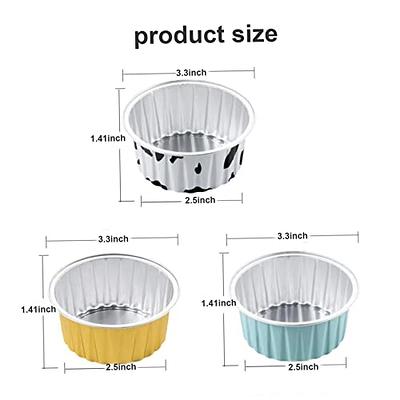 LNYZQUS 4” Mini Pie Tins Muffin Pans With Lids 40 Pack, 7.5oz