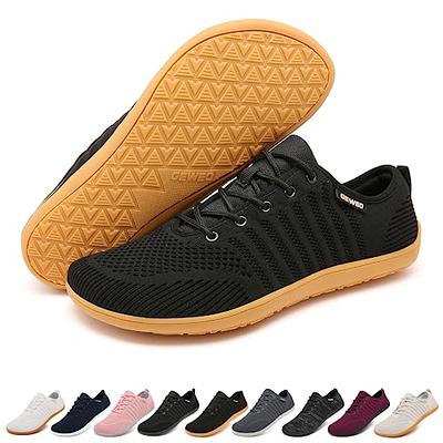 Geweo Men's Minimalist Barefoot Shoes Wide Toe Box Slip on Walking Shoes  Classic Gum Zero Drop Sole More Free Natural Movement Gym Sneakers  Breathable Zapatos de Casuales Black 12Men - Yahoo Shopping