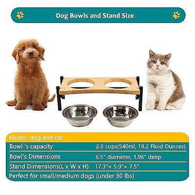 Elevated Dog Bowls for Small Dogs, Elevated Cat Bowls for Indoor