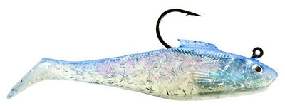 Tsunami SS3 Soft Bait Swim Shad Lure 10 - Purple Haze/Clear