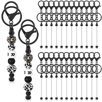 Tondiamo 12 Pcs Beadable Keychain Bars for Beads Blank Keychain Metal  Beaded Keychain for Keychain DIY Projects Pendant Jewelry Crafts Making  Gift