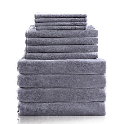 Frontgate Ladder Stitch Bath Towels In Carbon