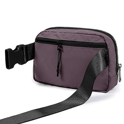 ODODOS Unisex Mini Belt Bag with Adjustable Strap Small Fanny Pack for  Workout Running Traveling Hiking, Black