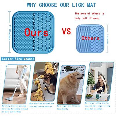 MateeyLife Licking Mat for Dogs and Cats, Premium Lick Mats with Suction  Cups for Dog Anxiety Relief, Cat Lick Pad for Boredom Reducer, Dog Treat Mat  Perfect for Bathing Grooming etc. 