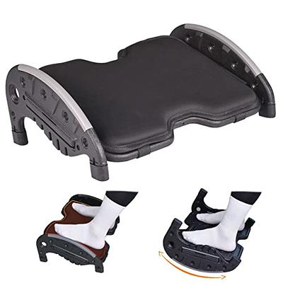 CONSDAN Footrest, Ergonomic Foot Rest for Under Desk at Work, Nursing Foot  Stool, Natural Solid Wood Non-Slip Slanted Top Foot Stool for