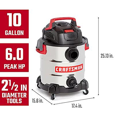 10 Gallon Stainless Steel Wet Dry Vac