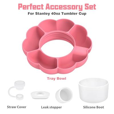 Hot Pink Snack Bowl for Stanley Cup, Silicone Purple Boot Sleeve