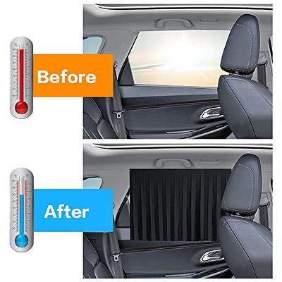  EcoNour Car Window Shades for Side Windows (4 Pack), Front and  Rear Magnetic Sun Shade for Car Window, Baby Magnetic Window Curtain Keeps  Your Car Cooler