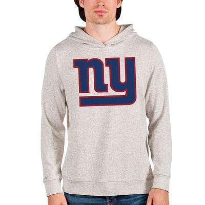 Men's New York Jets Antigua White Victory Chenille Pullover Hoodie