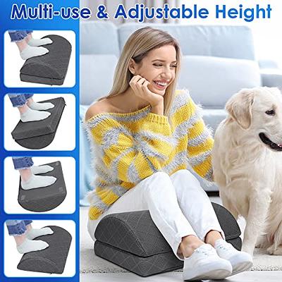 CushZone Foot Rest for Under Desk at Work Adjustable Foam for Office, Work,  Gaming, Computer, Gift, Home Office Accessories Back & Hip Pain Relief