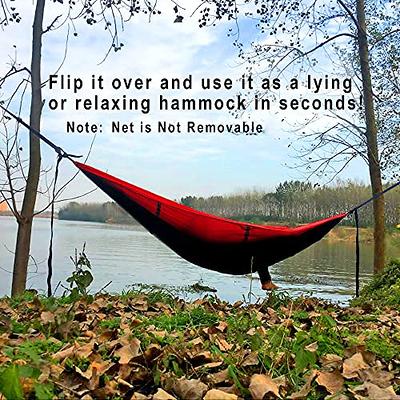 Sunyear Hammock Camping with Rain Fly Tarp and Net, Portable