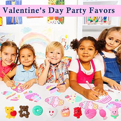  JOYIN 28 Pack Valentines Day Gifts for Kids Prefilled Hearts  with Animal Plush Toy Keychain and Valentines Day Cards for Kids Valentine  Classroom Exchange, Party Favors, Gift Exchange, Game Prizes 