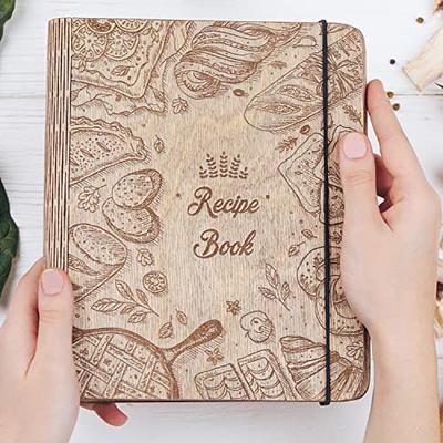 PERSONALIZED WOODEN RECIPE BOOK