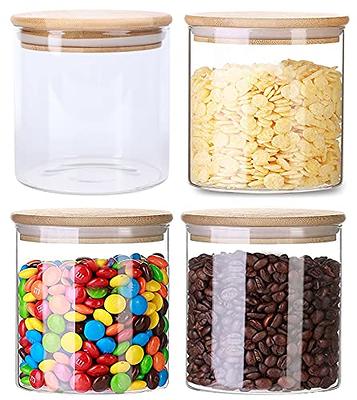 4 oz Candle Making Jar Borosilicate Glass with Bamboo Silicone Sealed Lid (6 Pack)