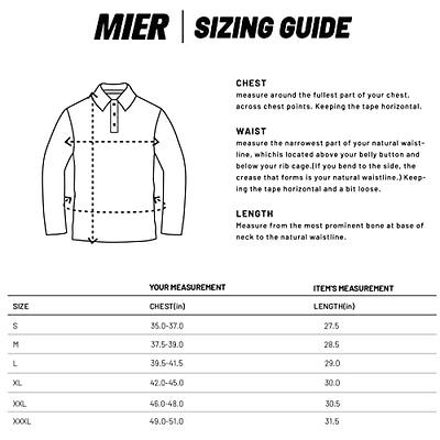 MIER Men’s Outdoor Tactical Long Sleeve Polo Shirts, Grey / M