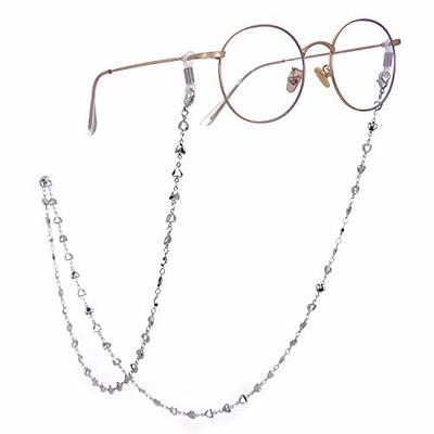 LIKGREAT Heart Glasses Chain Eyeglass Chain for Women Heart Beads Glasses  Chains Sunglasses Strap Reading Glasses Holder（silver） - Yahoo Shopping