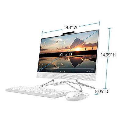 HP 2023 Newest 22-inch FHD All-in-One Desktop Computer Dual-Core