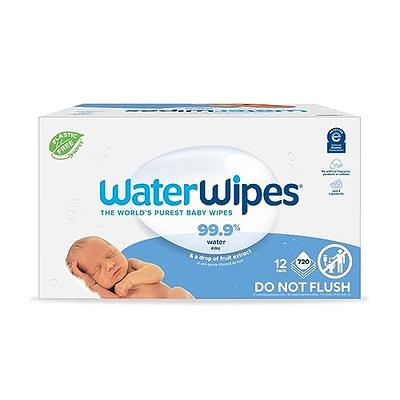  WaterWipes Plastic-Free Textured Clean, Toddler & Baby Wipes,  99.9% Water Based Wipes, Unscented & Hypoallergenic for Sensitive Skin, 240  Count (4 packs), Packaging May Vary : Baby