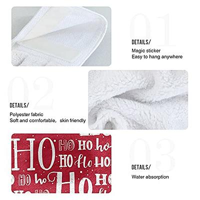 Kitchen Hand Towels with Loop,Bathroom Hand Towels Hanging,Soft Absorbent  Hand Towels