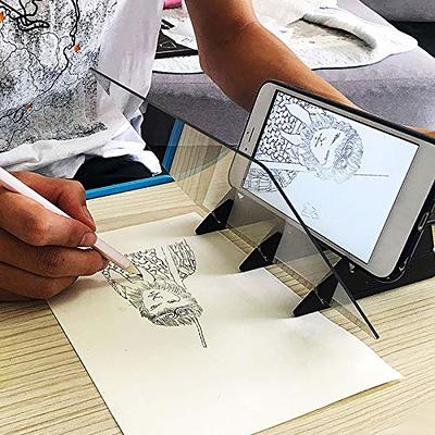 Mirror Drawing Board B5 Optical Image Reflection Projector Tracing Sketch  Board Reflective Sheet Easy Paint Assistant Zero-Based Sketch Wizard Mirror  Beginners Art Painting Tools with Brackets - Yahoo Shopping