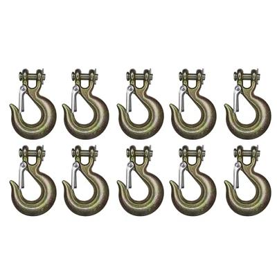 Mega Cargo Control 1/4 Inch G70 Clevis Grab Hook with Latch  Transport Safety  Chain Hooks for Rigging Deck Hauler Receiver Hitches Trailer Wrecker Truck  (10 - Pack) - Yahoo Shopping