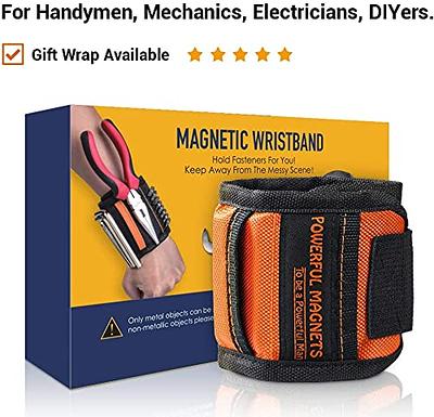 Magnetic Wristband Portable Hardware Tool Bag Magnet Electrician Wrist Tool  Belt Screws Nails Drill Bits Bracelet For Repair Tool 