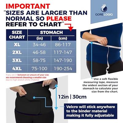 Abdominal Binder Plus Size Belly Binder Postpartum Tummy Tuck Belt Gives  Slimming Bariatric Band Stomach Compression