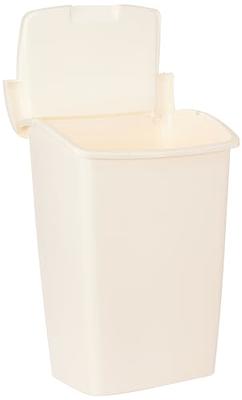 Rubbermaid White Slim 11.3 Gallon Step-On Trash Can