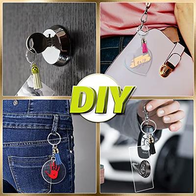 Keychain Tassles, 150pcs Bulk Keychain Rings Set Includes 50pcs