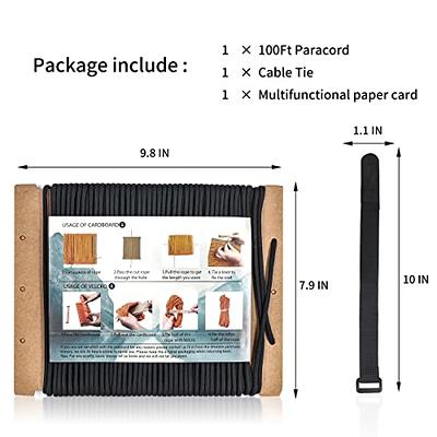100FT Spools Paracord 550 Rope Paracord Parachute Cord Lanyard
