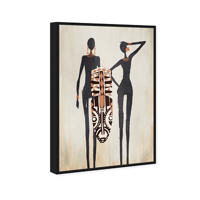Oliver Gal 'Elegant Fashion Tribal Man And Woman' Framed Canvas Art Print -  Yahoo Shopping