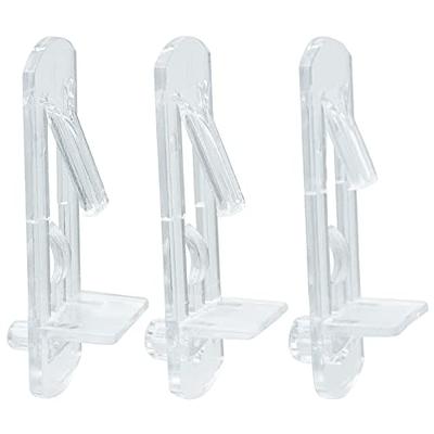 30pcs Self Locking Shelf Pegs Transparent Plastic Shelf Clips Pegs For  Shelves 