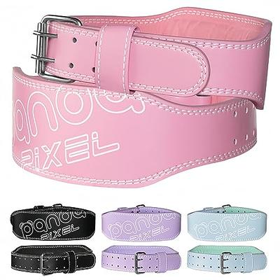 Womens Weight Lifting Belt Leather Gym Fitness Gear Ladies Training Pink  New MRX