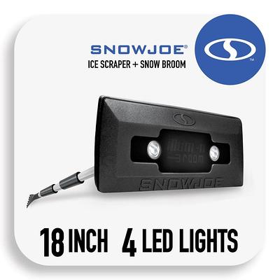 Snow Joe 18 in. 4-in-1 Telescoping Snow Broom and Ice Scraper with  Headlights, Black - Yahoo Shopping
