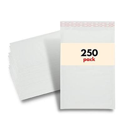 6x10 Inches Matte White Self Seal shipping Padded Envelopes Poly Bubble  Mailers, Pack of 50