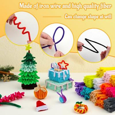  200pcs Pipe Cleaners Craft Supplies, Chenille Stems