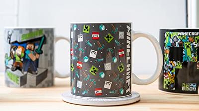 Zak Designs Minecraft Mug Unique Ceramic Coffee Cup Set, Can