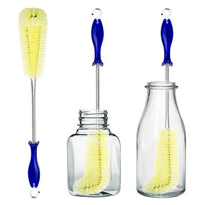 Bottle Brush, Long-Handled Bucket Cleaning Brush with 2 Brush Heads, 2  Smaller Bendable Bottle Brushes and 2 Water Jug Caps, Stiff Nylon Bristles,  for Cleaning 1 to 5 Gallon Buckets, Glassware, Mugs - Yahoo Shopping