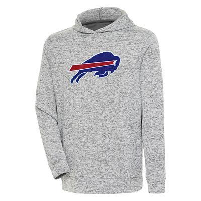 Women's Antigua White Buffalo Bills Victory Chenille Pullover Sweatshirt