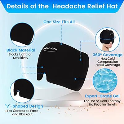 LASCRITTA Migraine Headache Relief Cap, Headache Relief Hat & Migraine Cap  Cold Compress, Migraine Relief Cap, Cool Gel Head Wrap, Cold Compress  Migraine Relief Products Device for Tension & Stress - Yahoo